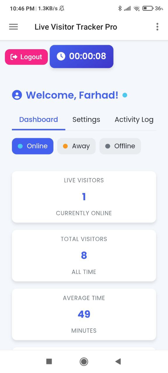 App screenshot showing quiz results